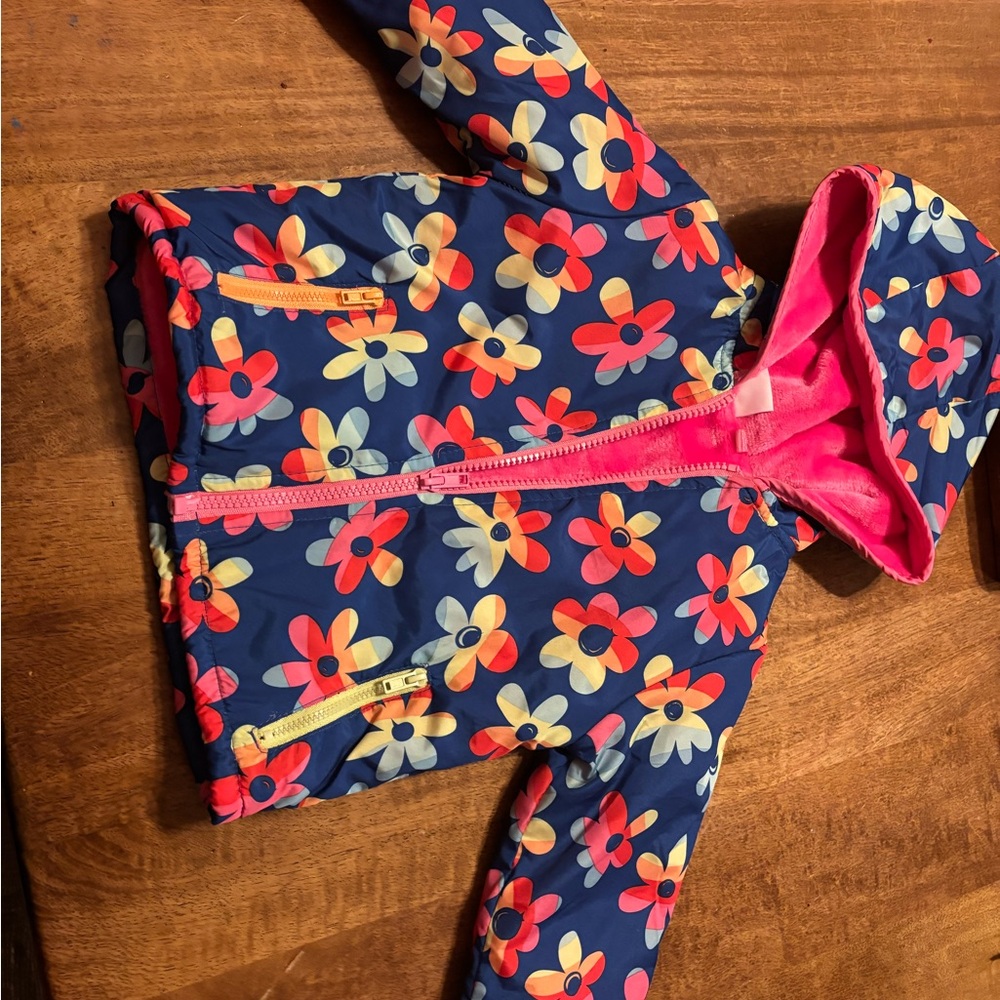 Penelope Mack Pink Floral Hooded Jacket